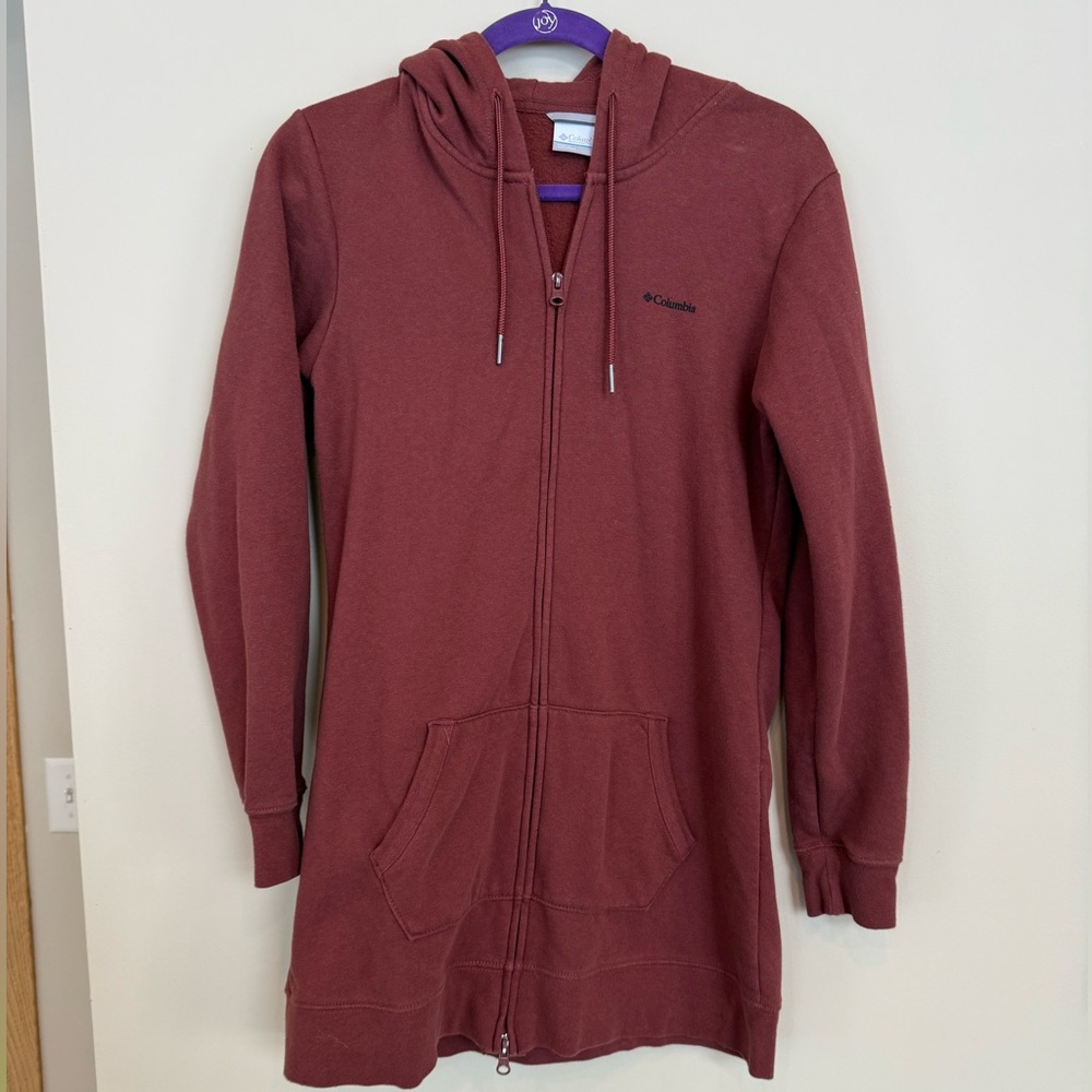 Columbia long zip hoodie